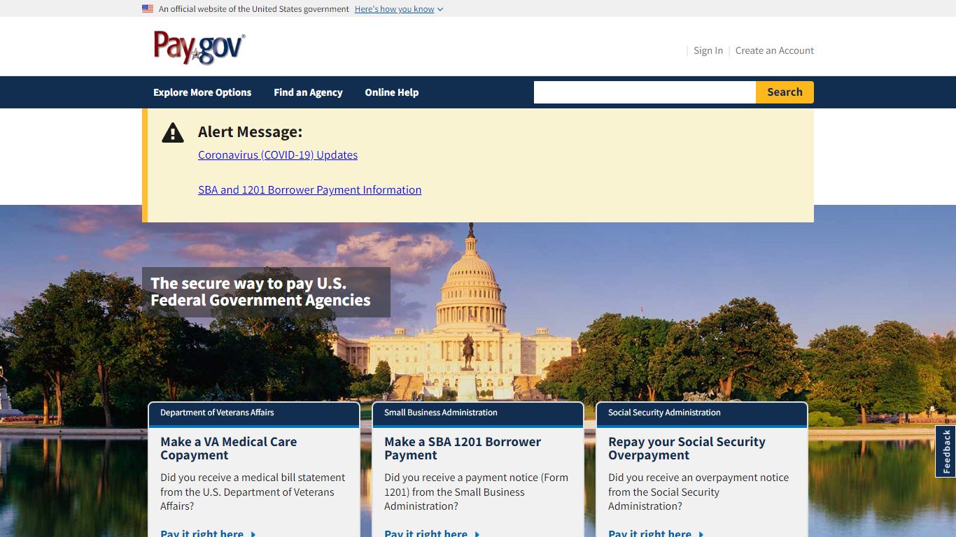 Pay.gov - Search Results